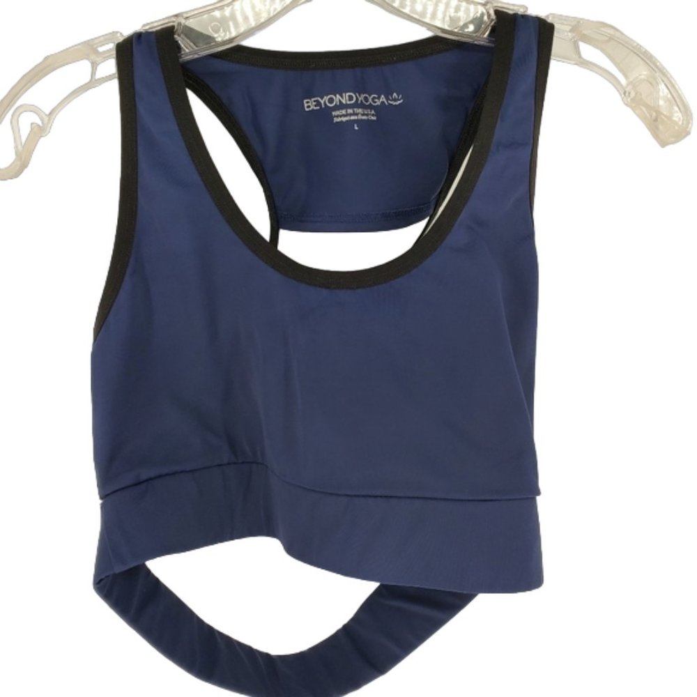 Beyond Yoga Compression Arlington Sports Bra Strappy Cut Out Bralette Activewear